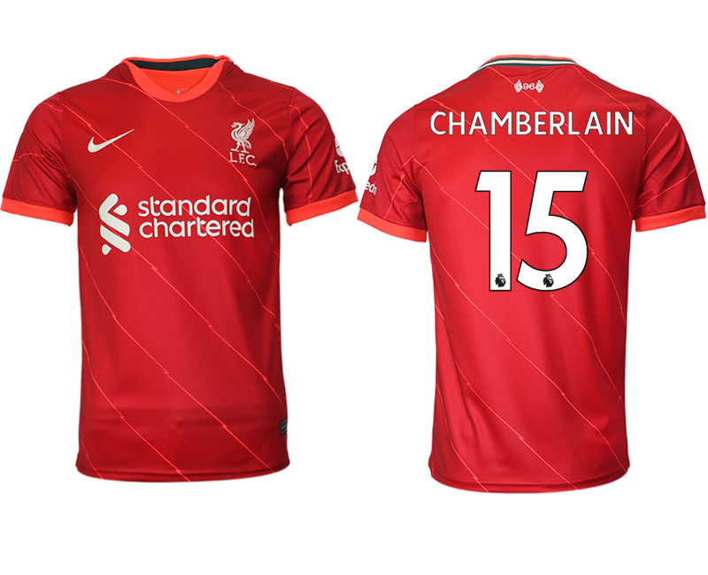 Men 2021-2022 Club Liverpool home aaa version red #15 Soccer Jersey->liverpool jersey->Soccer Club Jersey